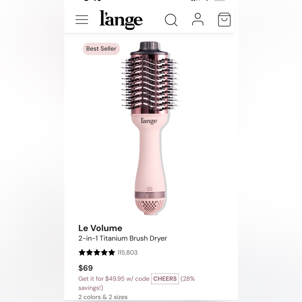 L’ange Le Volume 60mm brush dryer
